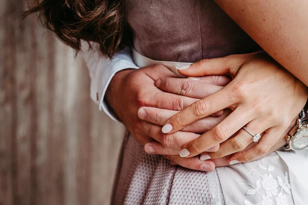 Natürliche Hochzeitsfotos