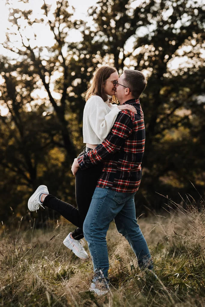 Paarfotos im Herbst im Bayerischen Wald