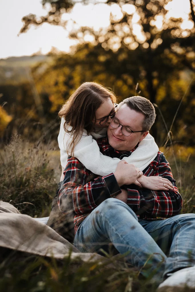 Paarfotos im Herbst im Bayerischen Wald