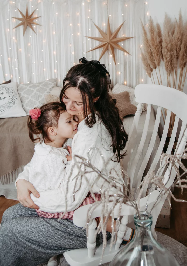 Weihnachtsfotos von der ganzen Familie, Fotoshooting zu Weihnachten, Familienfotos in Straubing-Bogen