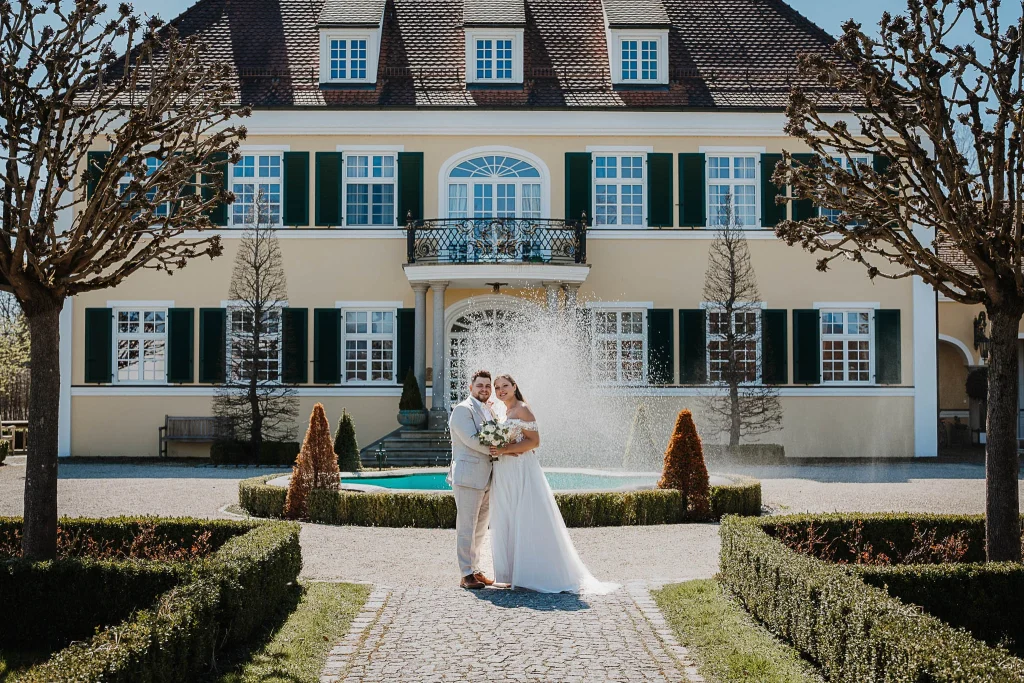 Hochzeit Gut Altholz Plattling , Brautpaarfotos