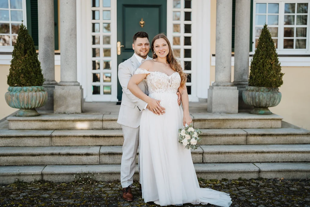 Hochzeit Gut Altholz Plattling , Brautpaarfotos